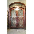 luxury wrought iron double entry doors new design                        
                                                Quality Choice